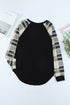 Color Block Long Sleeves Pullover Top