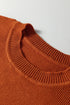 Color Block Mock Neck Drop Shoulder Knit Sweater