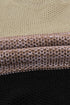 Color Block Netted Texture Pullover Sweater