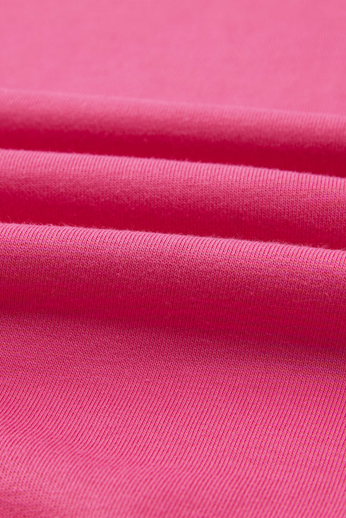 Color Block Pullover And Loose Wide Leg Pant Set