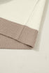 Color Block Raglan Sleeve Button Front Knit Cardigan