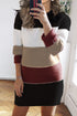 Color Block Sweater Dress