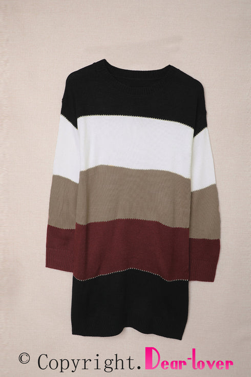 Color Block Sweater Dress