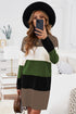 Color Block Sweater Dress