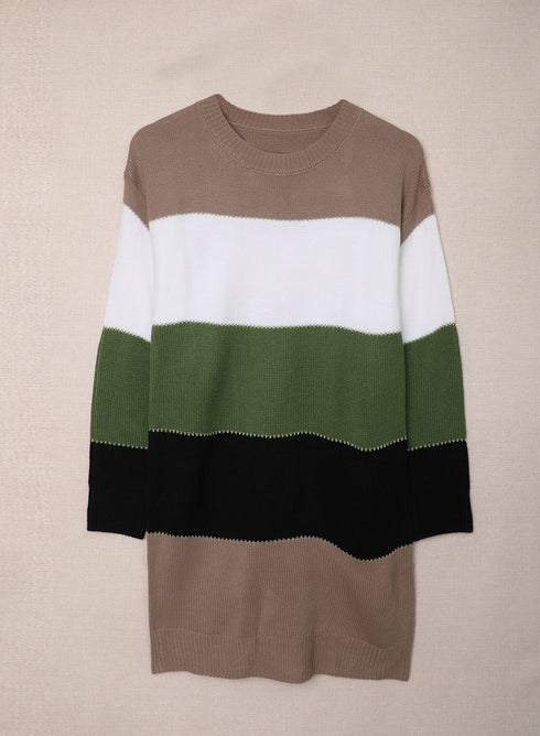 Color Block Sweater Dress