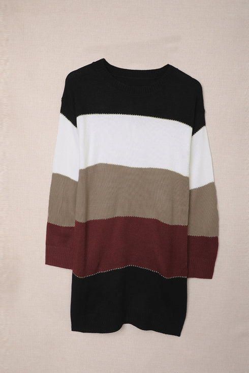 Color Block Sweater Dress