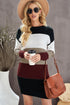 Color Block Sweater Dress