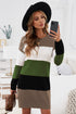 Color Block Sweater Dress