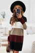 Color Block Sweater Dress