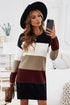 Color Block Sweater Dress