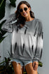 Color Block Tie Dye Pullover Sweatshirt