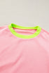 Colorblock Bubble Sleeve Sweatshirt