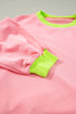 Colorblock Bubble Sleeve Sweatshirt
