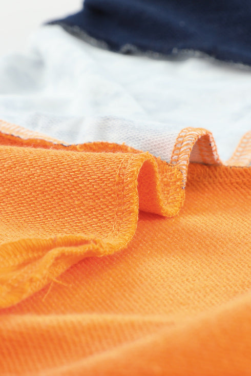 Colorblock Contrast Stitching Sweatshirt With Slits