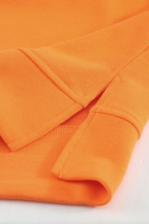 Colorblock Contrast Stitching Sweatshirt With Slits