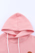 Colorblock Cowl Neck Pullover Hoodie