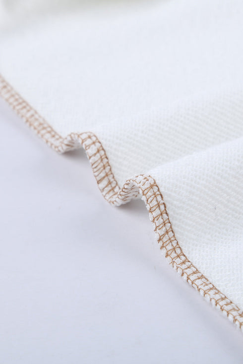 Colorblock Cowl Neck Pullover Hoodie