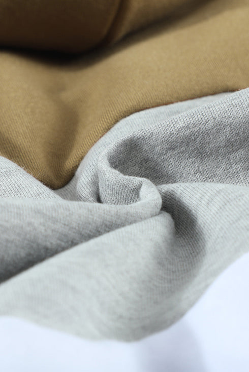 Colorblock Cowl Neck Pullover Hoodie
