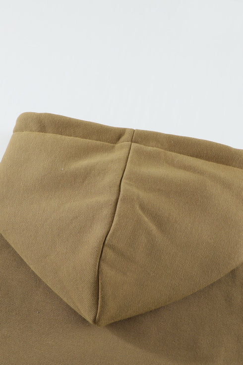 Colorblock Cowl Neck Pullover Hoodie