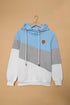 Colorblock Cowl Neck Pullover Hoodie
