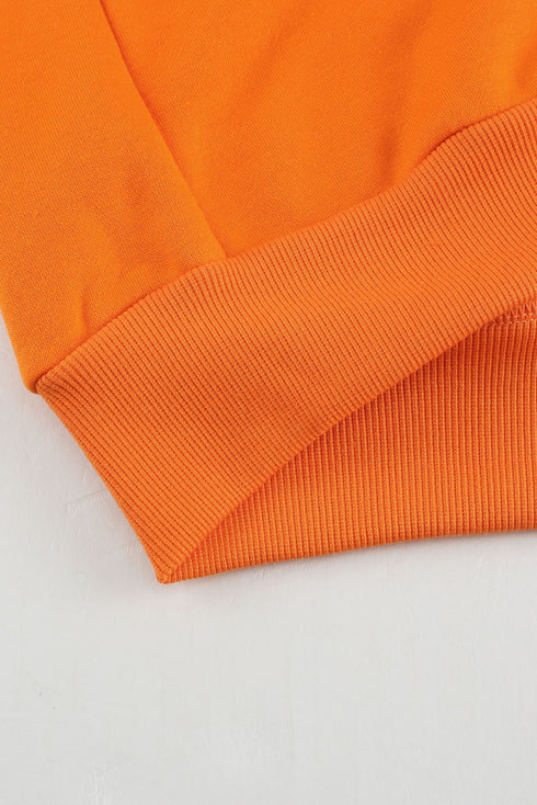 Colorblock Cowl Neck Pullover Hoodie