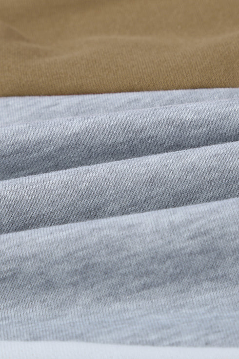 Colorblock Cowl Neck Pullover Hoodie