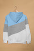 Colorblock Cowl Neck Pullover Hoodie