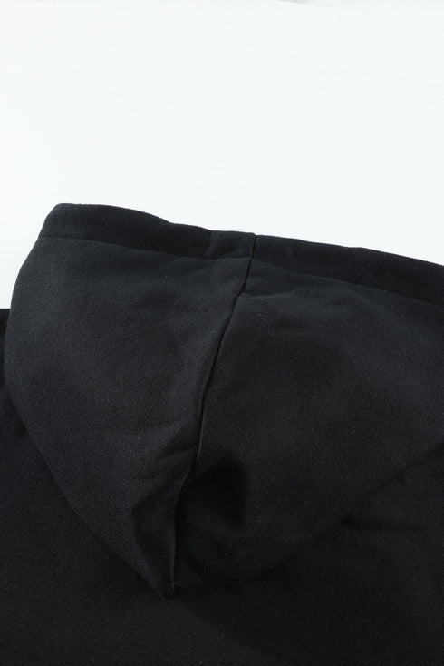 Colorblock Cowl Neck Pullover Hoodie