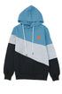 Colorblock Cowl Neck Pullover Hoodie