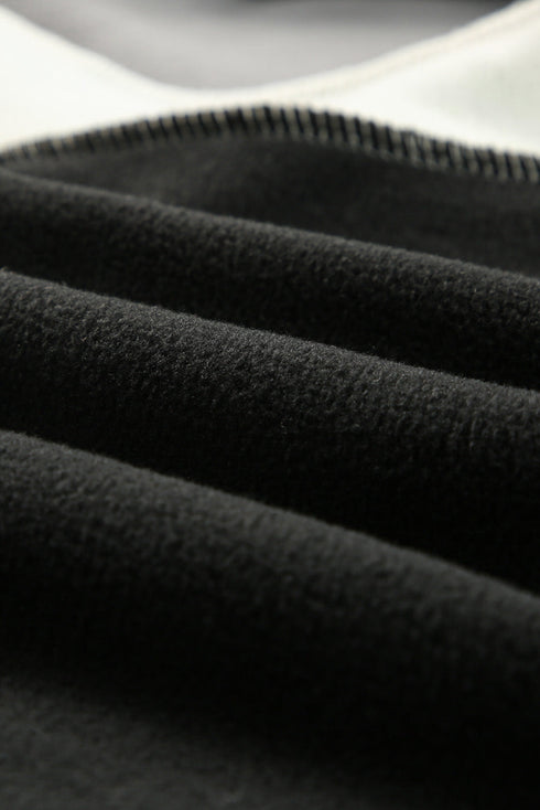 Colorblock Long Sleeve Pullover Fleece Sweatshirt