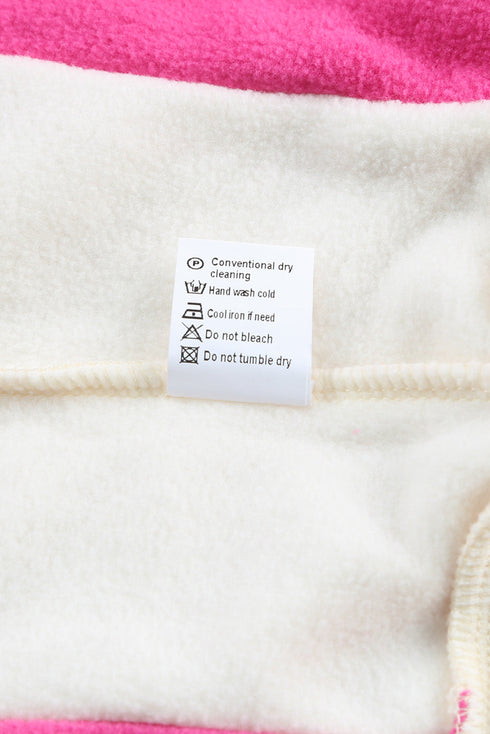 Colorblock Long Sleeve Pullover Fleece Sweatshirt