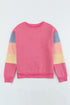 Colorblock Long Sleeve Pullover Sweatshirt