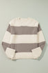 Colorblock Loose Pullover Sweater