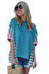 Colorblock Patchwork Baggy T Shirt