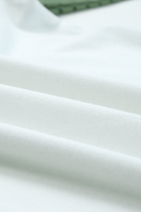 Colorblock Patchwork Mesh Long Sleeve Top