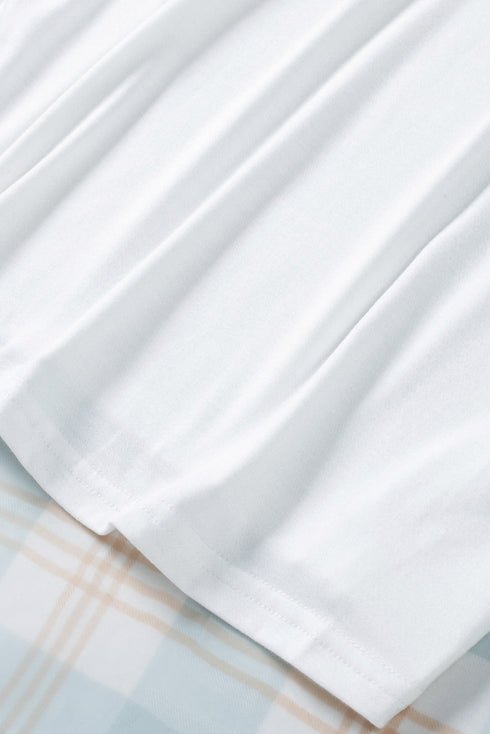 Colorblock Patchwork Mesh Long Sleeve Top