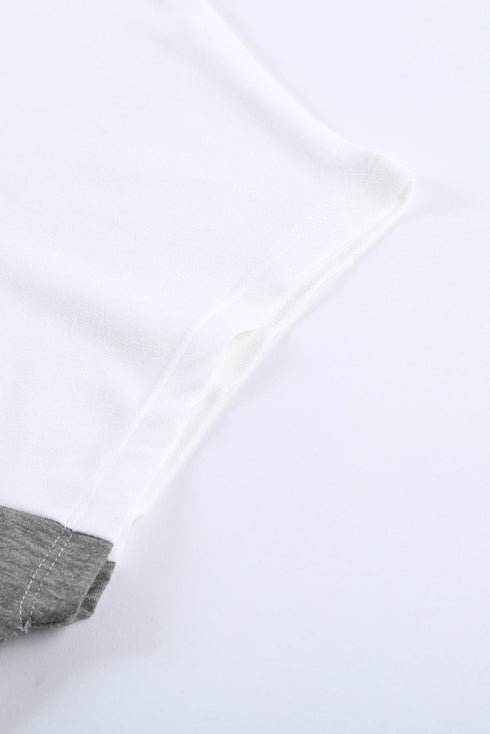 Colorblock Pocketed Cap Sleeve Top