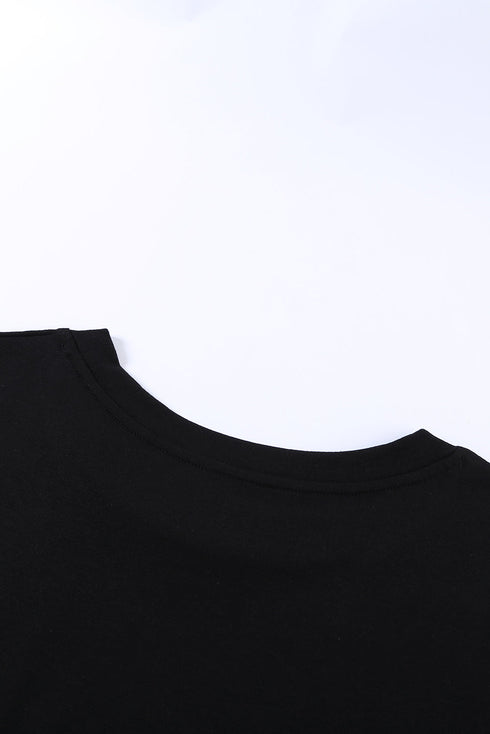 Colorblock Pocketed Cap Sleeve Top