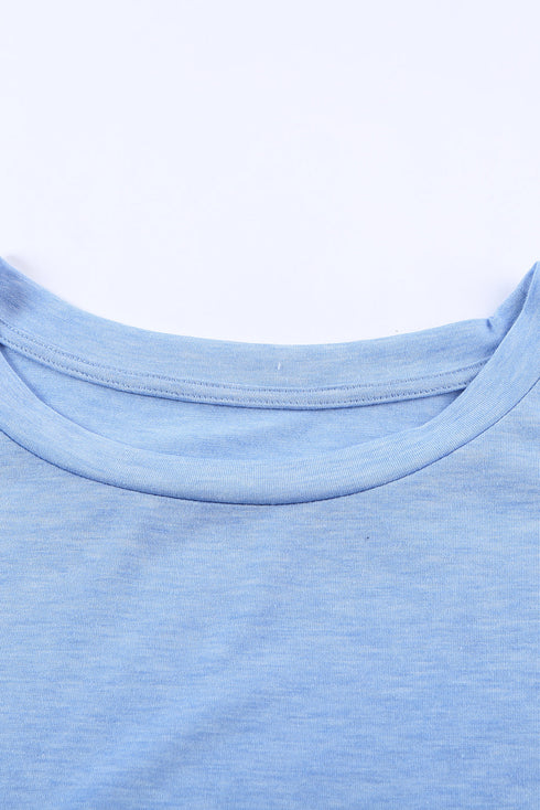 Colorblock Pocketed Cap Sleeve Top