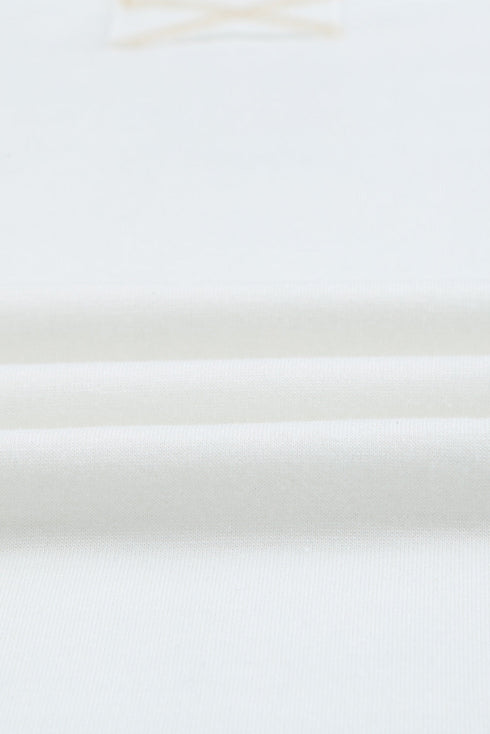 Colorblock V Neck Long Sleeve Hoodie