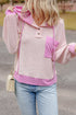 Colorblock Waffle Knit Long Sleeve Henley Pullover