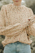 Colorful Dots Cable Knit Crew Neck Sweater