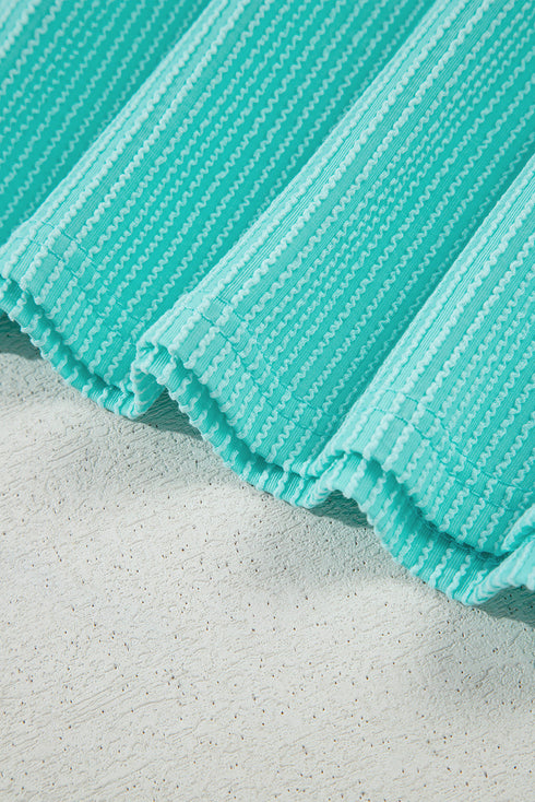 Comfort Textured Knit Pocket Crew Neck Tee