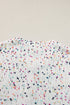 Confetti Speckled Knit Button Front Round Neck Cardigan