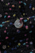 Confetti Speckled Knit Button Front Round Neck Cardigan