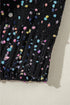 Confetti Speckled Knit Button Front Round Neck Cardigan