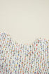 Confetti Speckled Textured Knit Long Sleeve Sweater