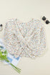 Confetti Speckled Textured Knit Long Sleeve Sweater