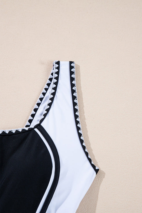Contoured Tummy Control High Elastic Support One Piece Swimsuit
