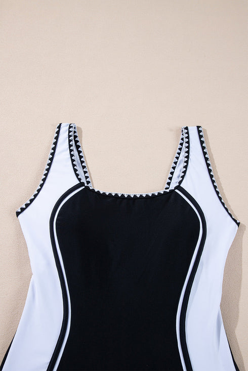 Contoured Tummy Control High Elastic Support One Piece Swimsuit